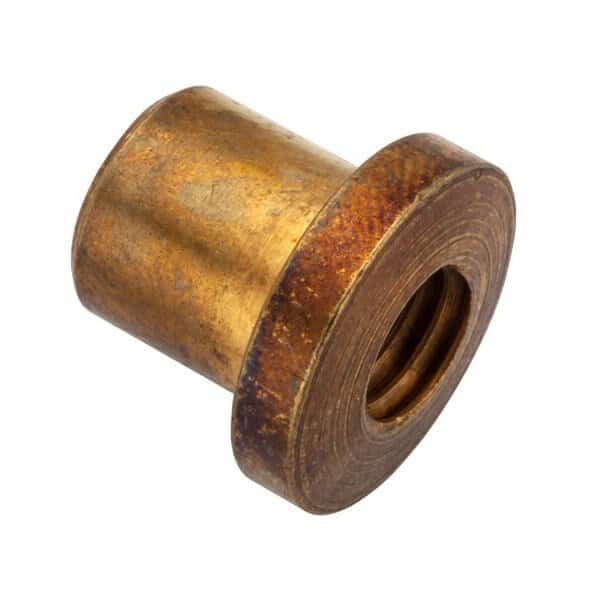 Grommet Nut, No Drive, 3/8"-16 Size, Brass, Nut Height: 1/2"