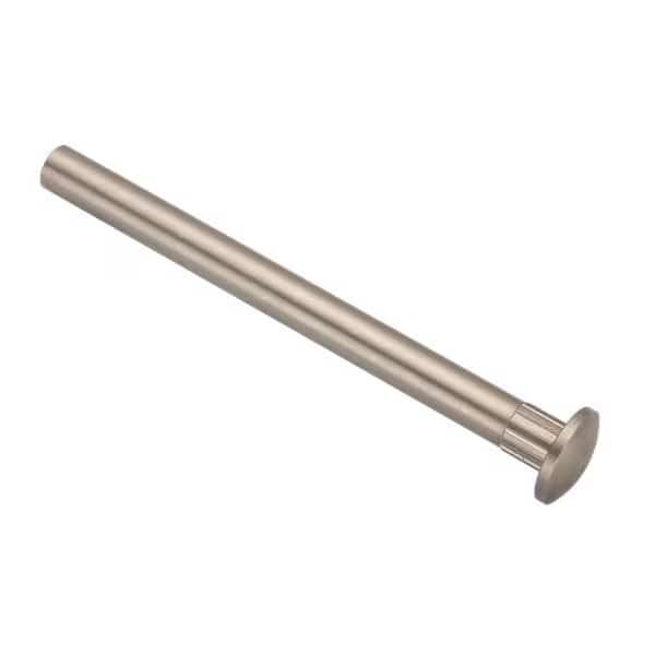 Arch Barrel, #8-32, 3 in Brl Lg, 1/4 in Brl Dia, Brass Plain