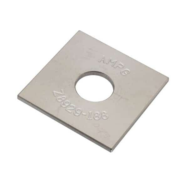 Square Washer, For Screw Size 5/8 in , 18-8 Stainless Steel Plain Finish