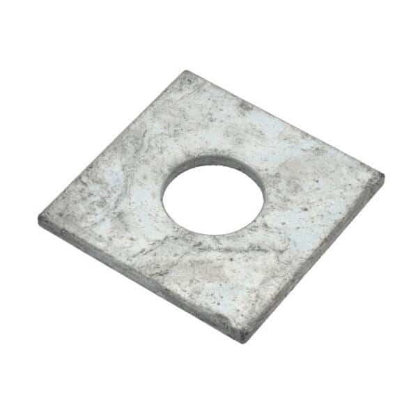 Square Washer, Fits Bolt Size 3/4 in , Steel Galvanized Finish