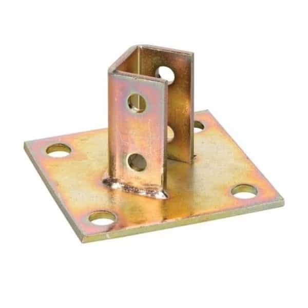 Single Post Base, Gold Finish