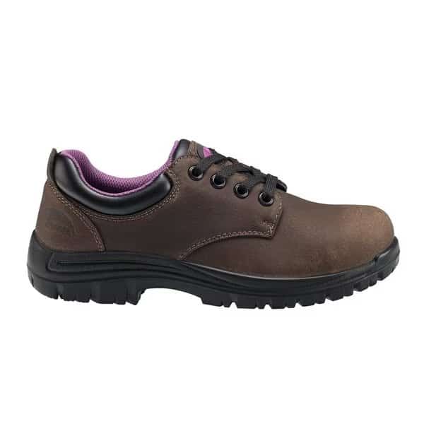Women Composite Toe FOREMAN OXFORD CT, WOMENS PR, Brown, 8, Wide