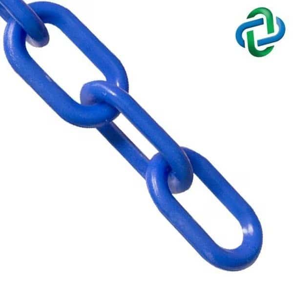Blue Plastic Chain 4"(#12,102 mm)x25 f
