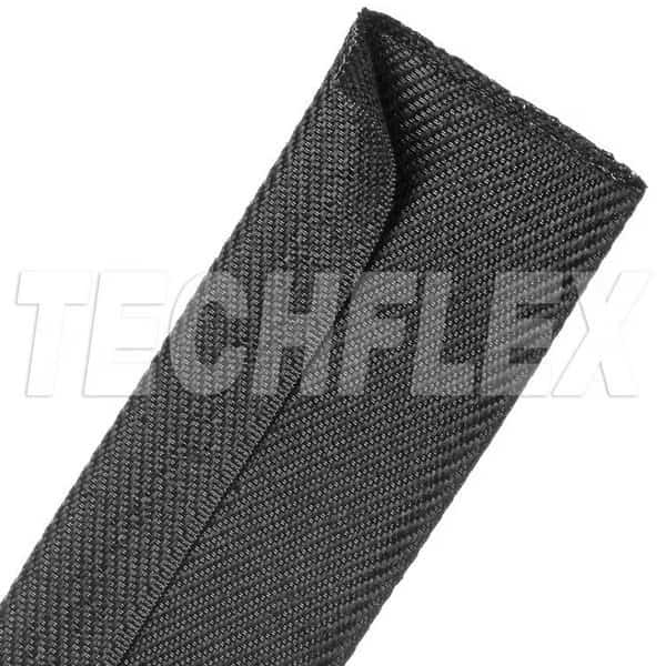 F6 FLAT 2-1/4",Black Flat Cables Wrap, Mfr#: F6Z2.25BK, TECHFLEX INC