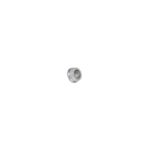 Small Convex Rubber Only Wall Bumper Satin Chrome
