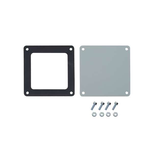Closure Plate, 2.50x2.50, Gray, Steel, NVENT HOFFMAN, Mfr# F22WP