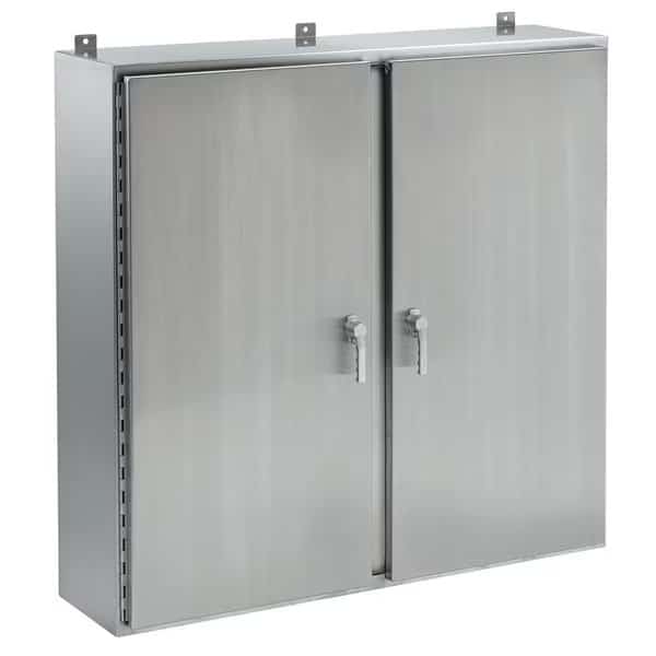 Continuous Hinge Two-Door with 3-Point L, NVENT HOFFMAN, Mfr# A42H6012WFSSALP3PT