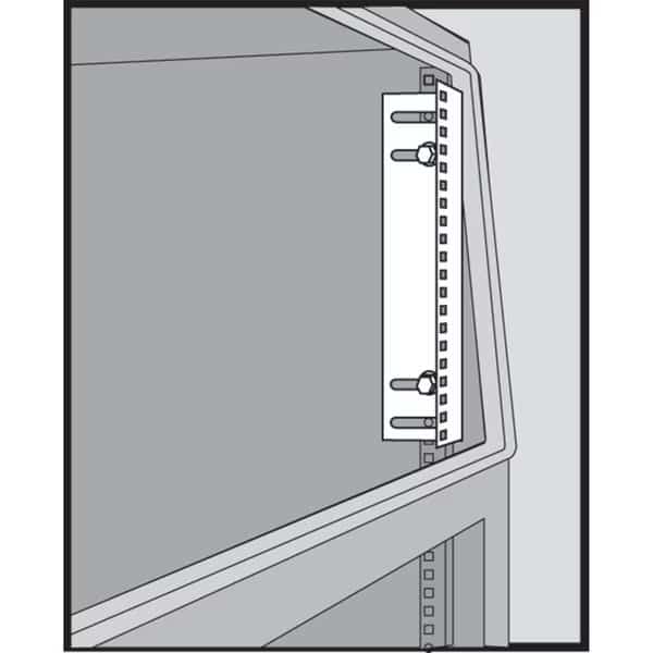 Rack Angles for Sloped Fronts, 17U fits Proline, Steel, NVENT HOFFMAN, Mfr# PRA17TH