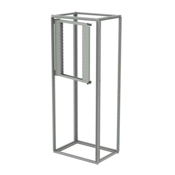 Partial Swing-Out Rack Frame, fits 600mm wide, Lt Gray, Steel, NVENT HOFFMAN, Mfr# PSF6