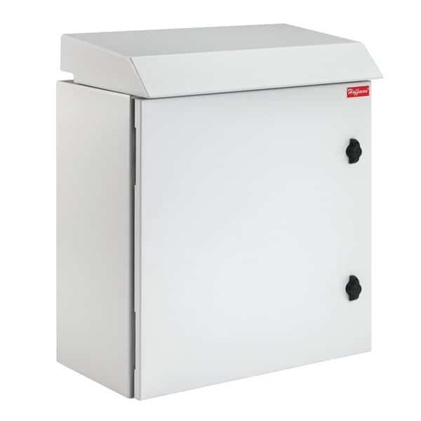 PROTEK Single-Door Fan Packages, 48.54x23.62x11.81, Lt Gray, Steel, NVENT HOFFMAN, Mfr# PTRS482412G3
