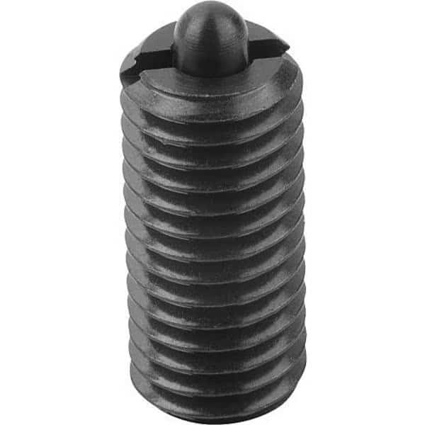 Spring Plunger Intensified Spring Force D=M12 L=28, Steel, Comp: Pin Steel
