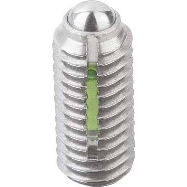 Spring Plunger Intensified Spring Force, Long-Lok D=M03 L=9, Body & Ball Stainless Steel