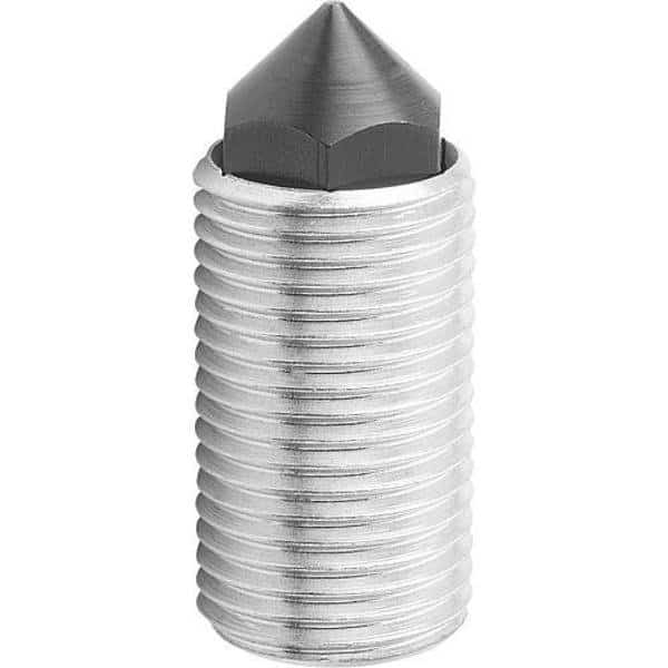 Push-Pull Plunger, With Rotation Lock, D=M16X1, 5 L=28, Form: K, Conical End