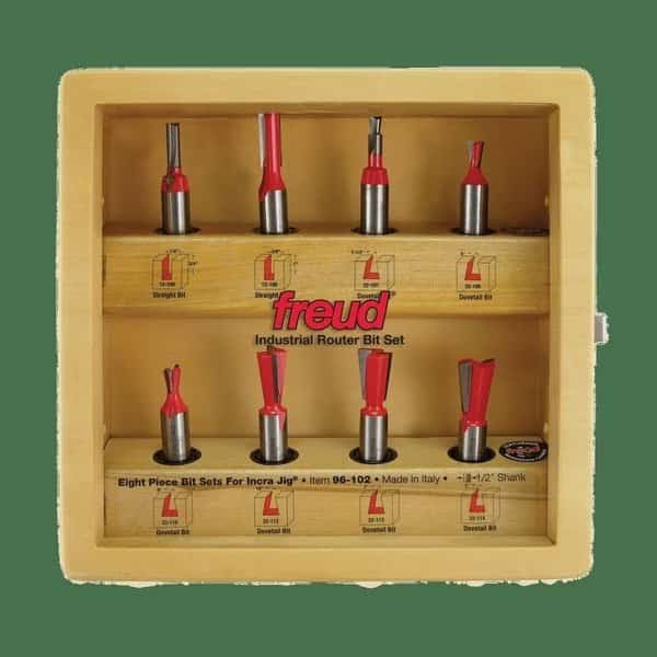Bit Sets for Incra Jig, 8 pcs
