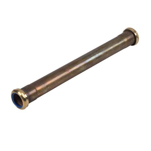 1-1/2" Pipe Dia., Brass, Extension Tube, Double Slip Joint Extension Tube, Dearborn Brass, Mfr#: 793BD-20BN-3