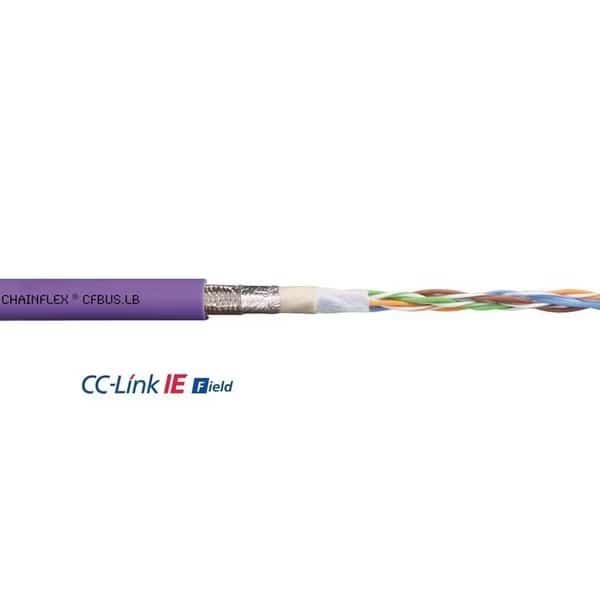 Bus Cable, TPE, 50 V, 0.33 in dia, Red, CHAINFLEX, Mfr# CFBUS-LB-045