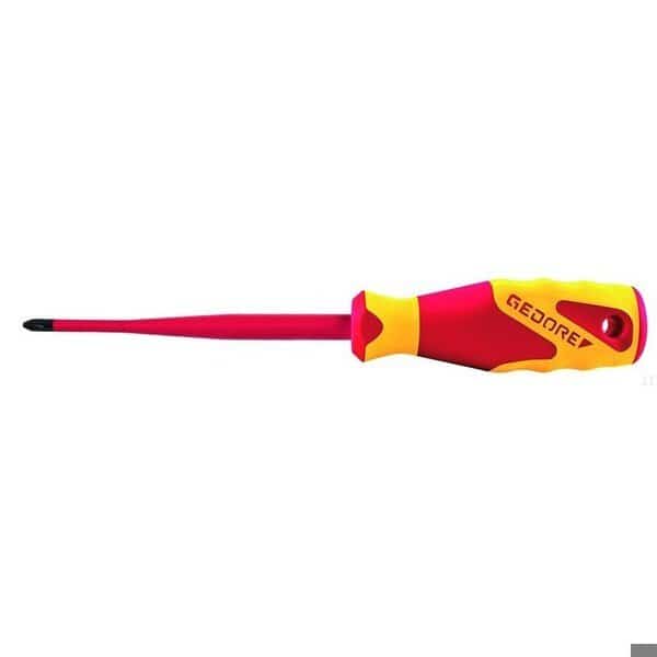 Insulated Screwdriver,Phillips 1"x7", Mfr#: VDE 2162 PH 1, GEDORE
