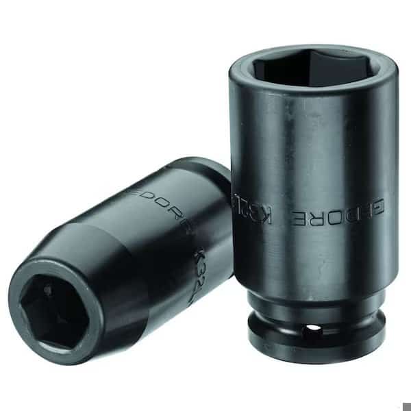 3/4" Square Drive Impact Socket Gun Metal, 3/4", Long 34mm