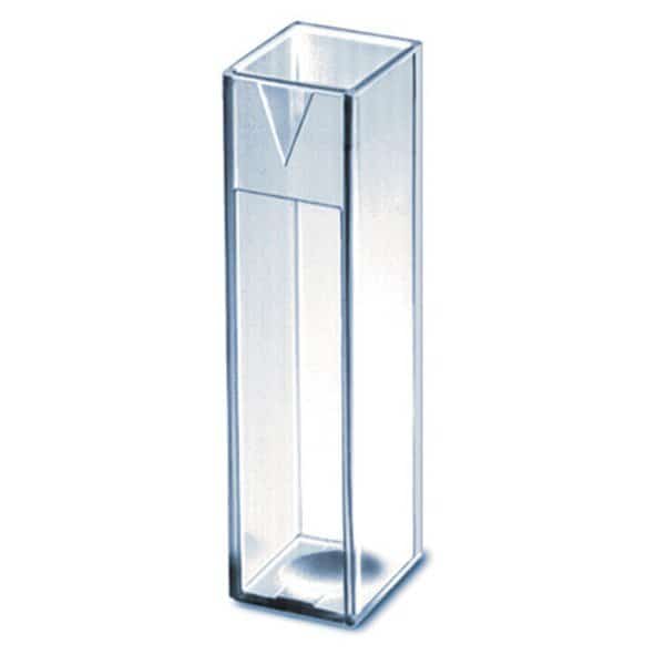 BRAND PS Cuvettes, Semi-micro, 1.5 to 3 mL, 4.5 x 23 mm window, pk/500
