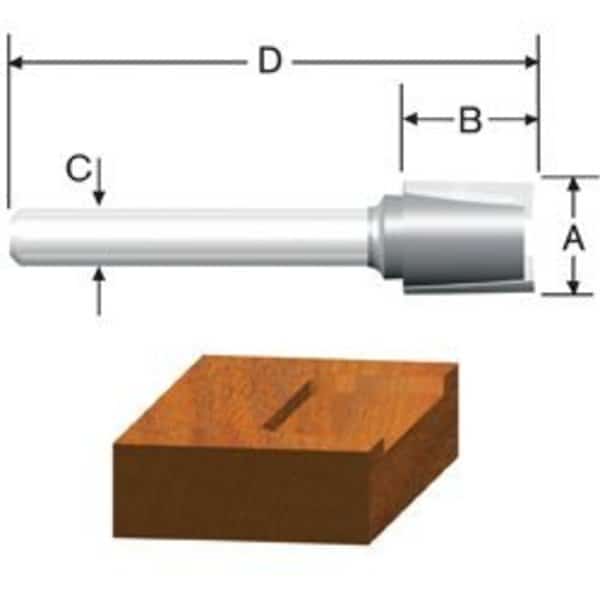 CT 3/4X25/32 Hinge Mortise 2F 1/4S
