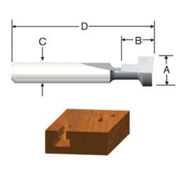 CT 3/8 Keyhole 1F 1/4S