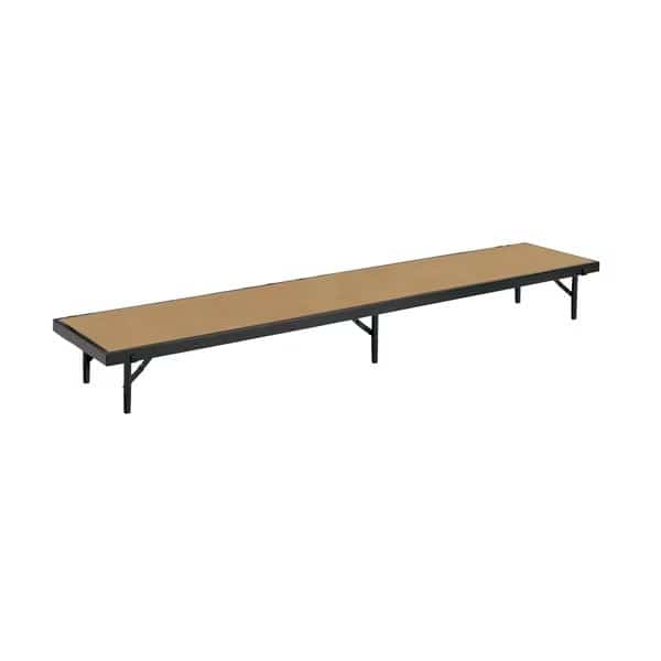 Straight Standing Choral Riser, 18" x 96" x 24", Hardboard Floor