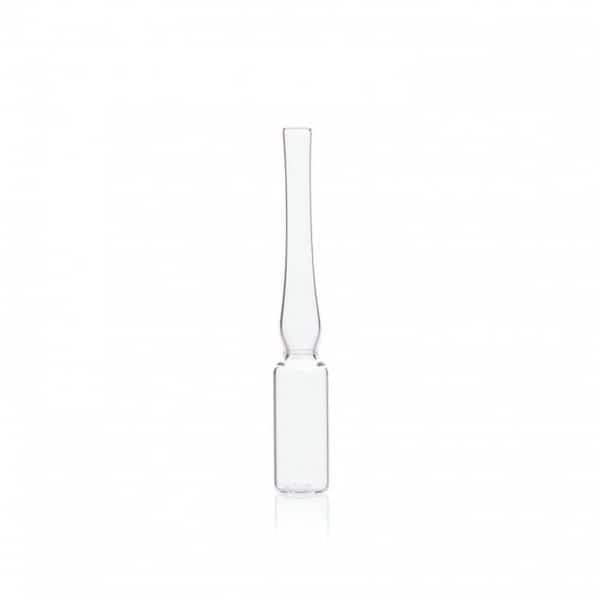 Clear Trimmed Stem Score-Break Ampules, Lab Pack, 1 mL