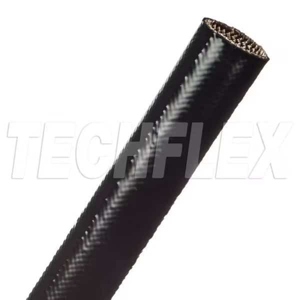 Silicone Fiberglass Grade A 7/8" BLK, TECHFLEX, Mfr# SFA0.88BK