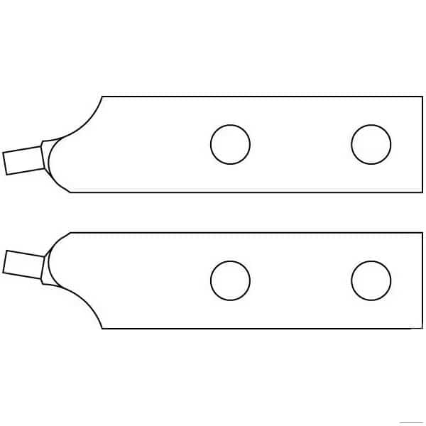 Spare Tips, 2, Straight, D 4.5mm