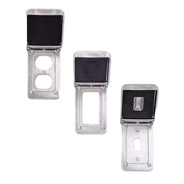 Weatherproof Box Cover, 2 53/64", 4 1/2