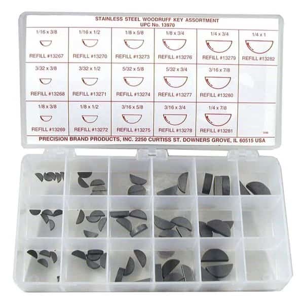 Key Stock Assortment, Steel, Zinc Plated
