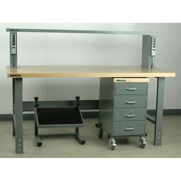 Raised Shelf, 18"H W/ 12 Outlets, STACKBIN, Mfr# 4-6ER-2EOS