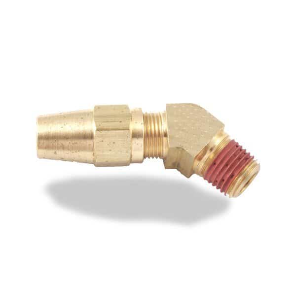 Male Elbow, 45 deg., 1/2"x3/8"