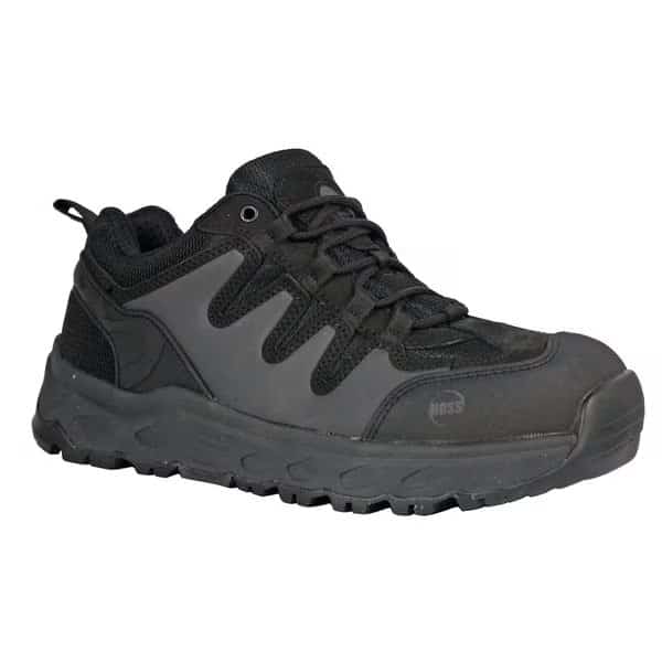 Hoss Mens Eric Lo black Oblique Toe Hik, HOSS BOOT CO, Mfr# 50138