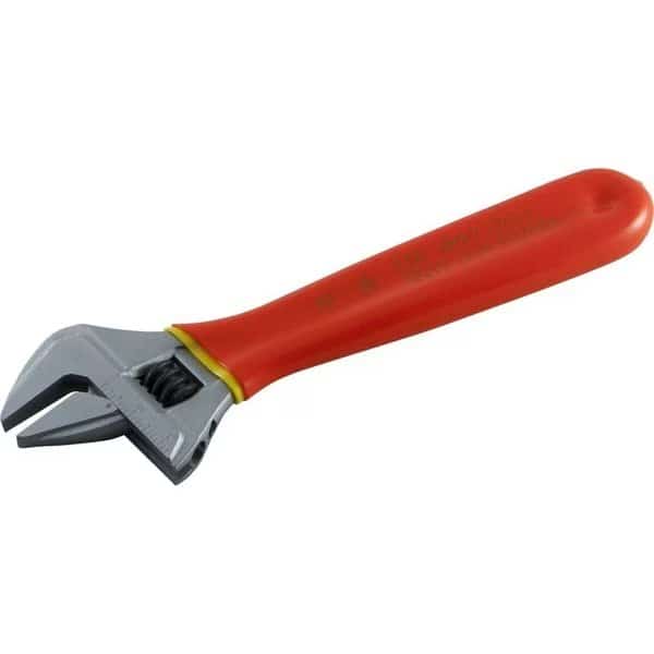 8" Heavy Duty Adjustable Wrench, 1000V Insulated