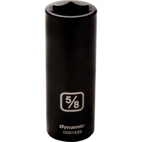 Tools 3/8" Drive 6 Point SAE, 5/8" Deep Length, Impact Socket, Dynamic, Mfr#: D007520
