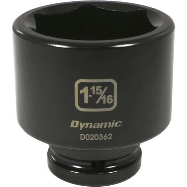 3/4" Drive Standard Socket, Black Phosphate, Tools 3/4" Drive 6 Point SAE, 1-15/16" Standard Length