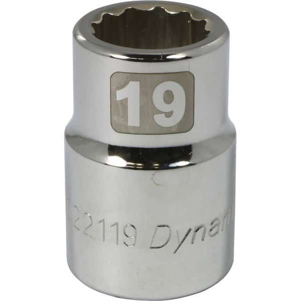 3/4" Drive, 19mm Metric Socket, 12 Points