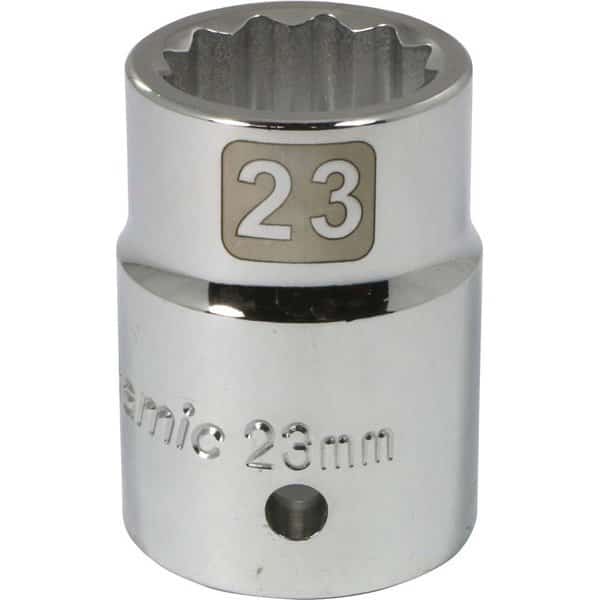 3/4" Drive, 23mm Metric Socket, 12 Points