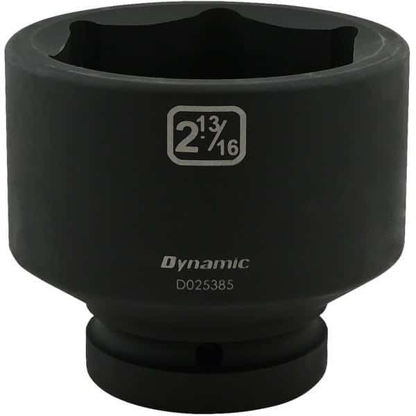 1" Drive Standard Socket, Black Phosphate, Tools 2-13/16" X 1" Drive, 6 Point Standard Length