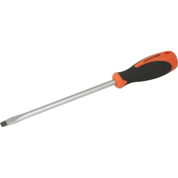 Tools 3/8" Slotted Screwdriver, Comfort Grip Handle