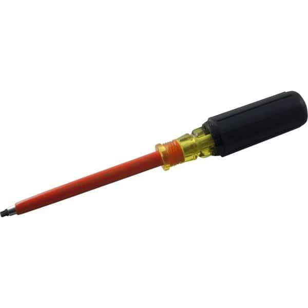 No. 1 XL, Square Recess Screwdriver, 6-1/4" Blade, 1000V Insulated