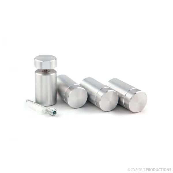 Round Standoffs, Aluminum Clear Anodized