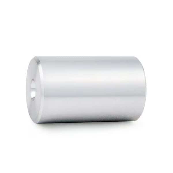 Round Standoffs, 5/16"-18 Thrd Sz, 2 in Bd L, Aluminum Clear Anodized, 1-1/4 in OD