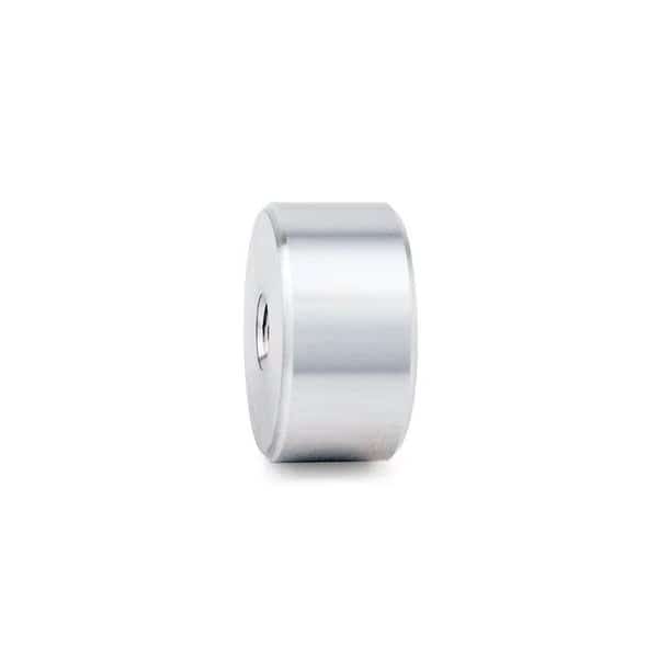 Round Standoffs, 5/16"-18 Thrd Sz, 5/8 in Bd L, Aluminum Clear Anodized, 1-1/4 in OD