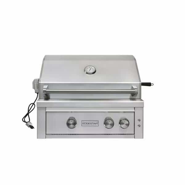60000 BTU 30 Inch Wide Liquid Propane BuiltIn Grill with Rotisserie and LED Lighting