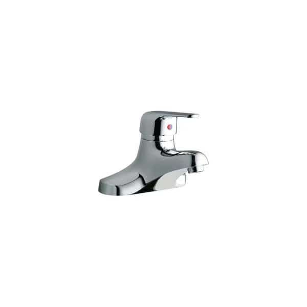 Elkay Deck Mnt 4In, Cs, 1Pc Spt, 1Pc Hndl, 4In Chrome
