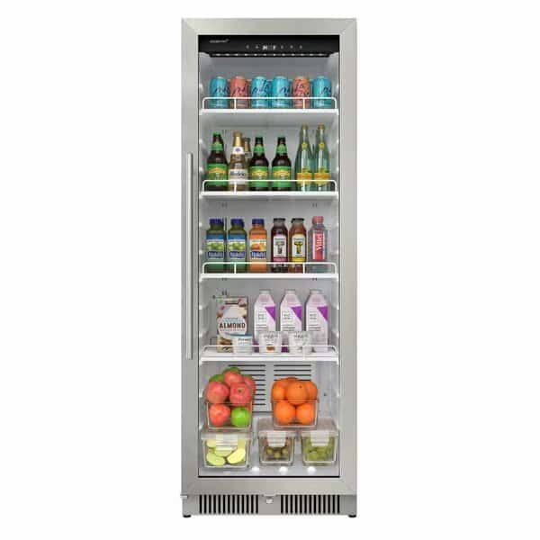 22 Inch Wide 101 Cu Ft Commercial Beverage Merchandiser W Temperature Alarm and Reversible Door