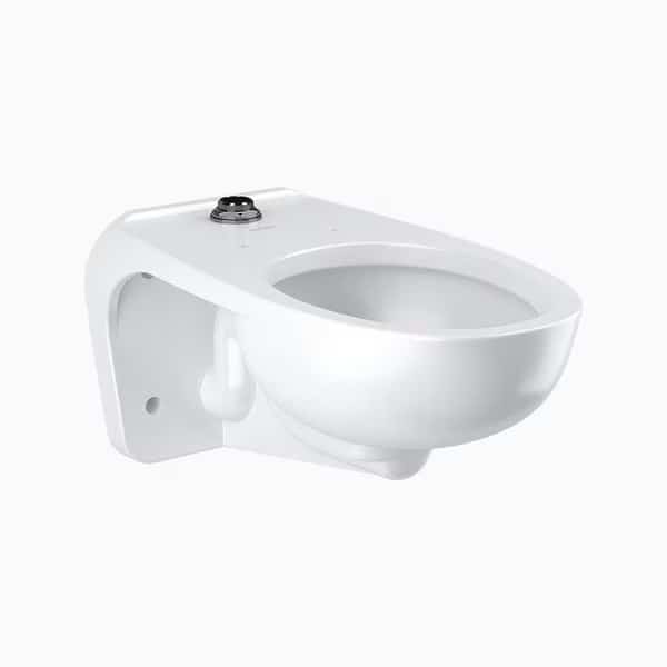 St2459A Closet Fixt Asm Wm Ts Univ (2.0), 1.1 to 1.6 gpf, Wall Mount, Elongated, White, Sloan, Mfr#: 2102459