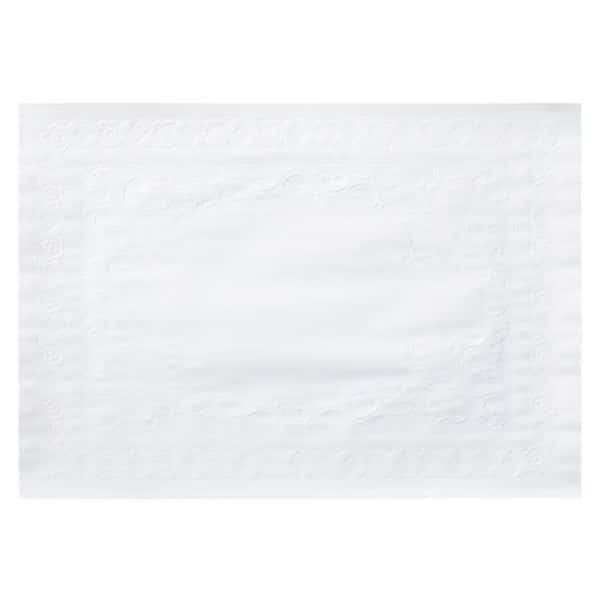 10" x 14" Classic Embossed White Paper Placemats 1000 PK